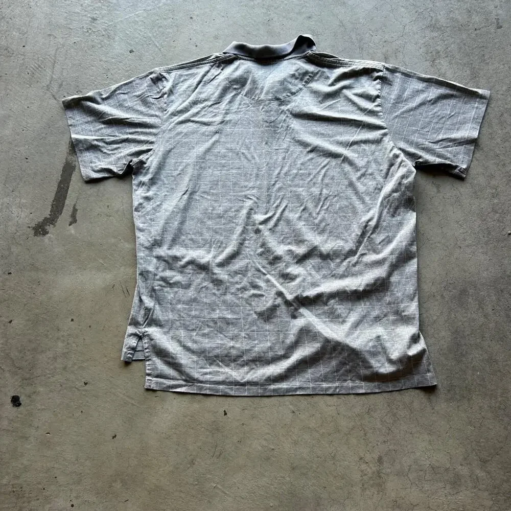 Vintage plaid grey and white polo by ralph lauren polo shirt